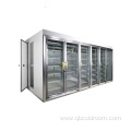 Glass Door Walk in Cooler ColdRoom For Supermarket